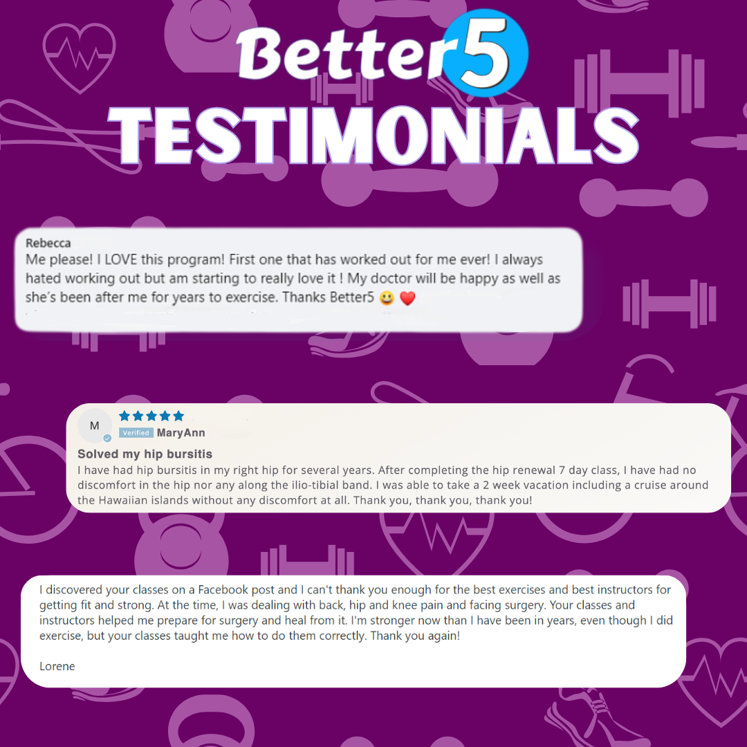 Better5 Monthly Challenge Membership
