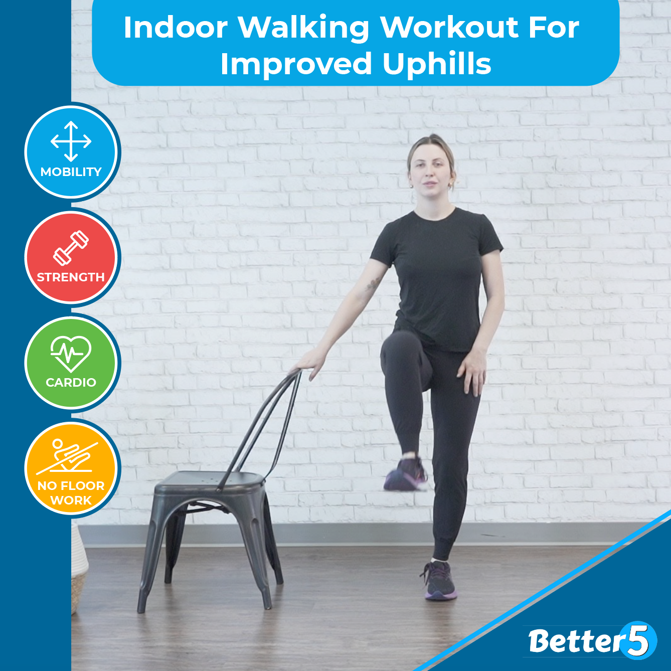 Indoor Walking Workout For Improved Uphills Digital Class