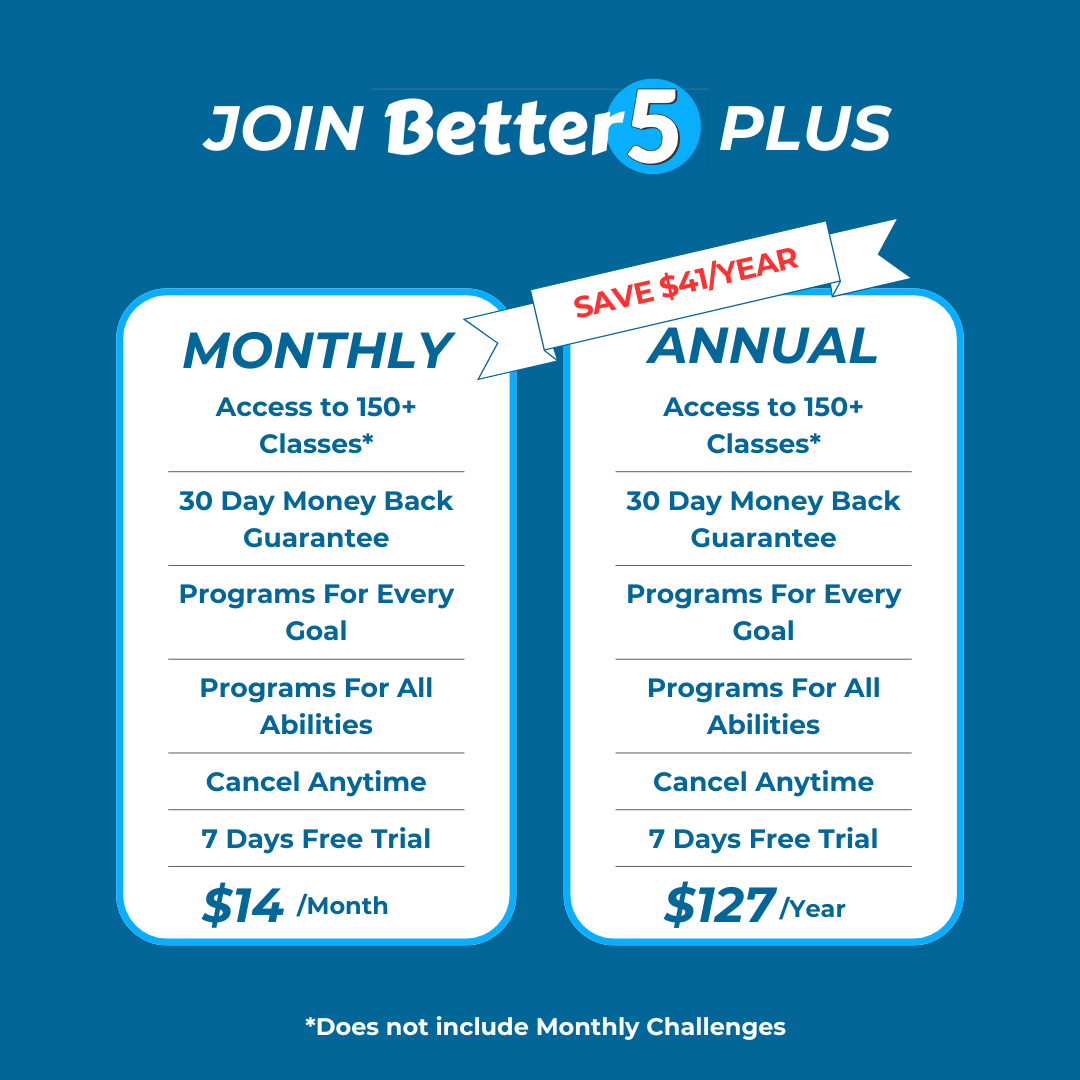 Better5 Plus Membership - Get Started Now