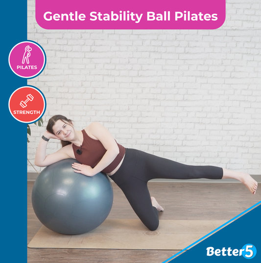 Gentle Stability Ball Pilates Digital Class