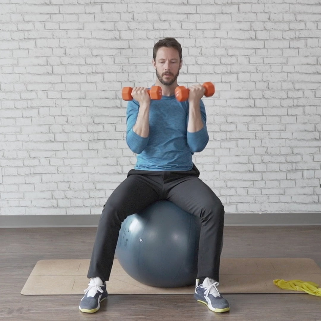 5 Days of Low Impact Full Body Exercises with a Stability Ball Digital Class