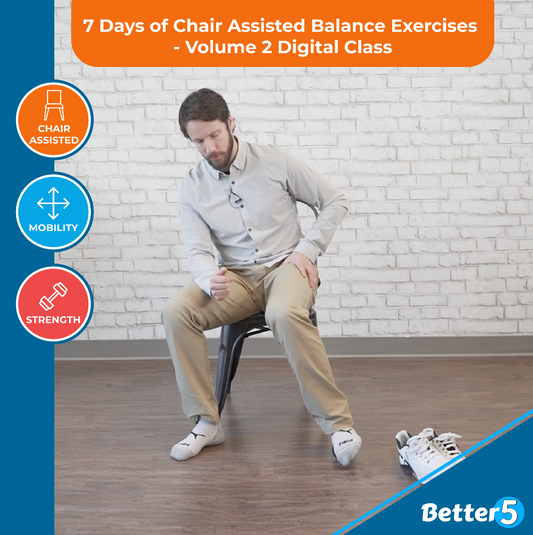 7 Days of Chair Assisted Balance Exercises - Volume 2 Digital Class